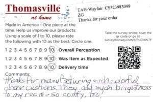 Anna Plainville CT 4PK-CP-QCR Survey Card