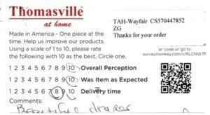 Barb Fruita CO LTP7380-84 Survey Card