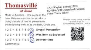 Charles Whitehall PA SQ7380-QCR Survey Card
