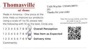 Gerri Trophy Club TX CSKL7380 Survey Card