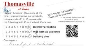 Larissa Bandera TX CSQ7380 Survey Card