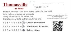 Susan Forsyth GA SC7380 Survey Card