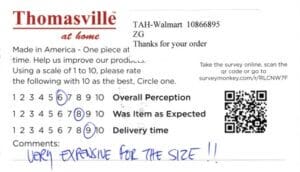 Theresa Bristow VA SQ7380-QCS Survey Card