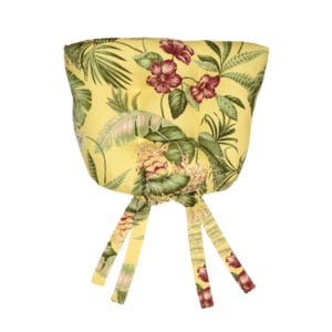 Fern Gully Yellow Floral Chair Pad - Pack of 4