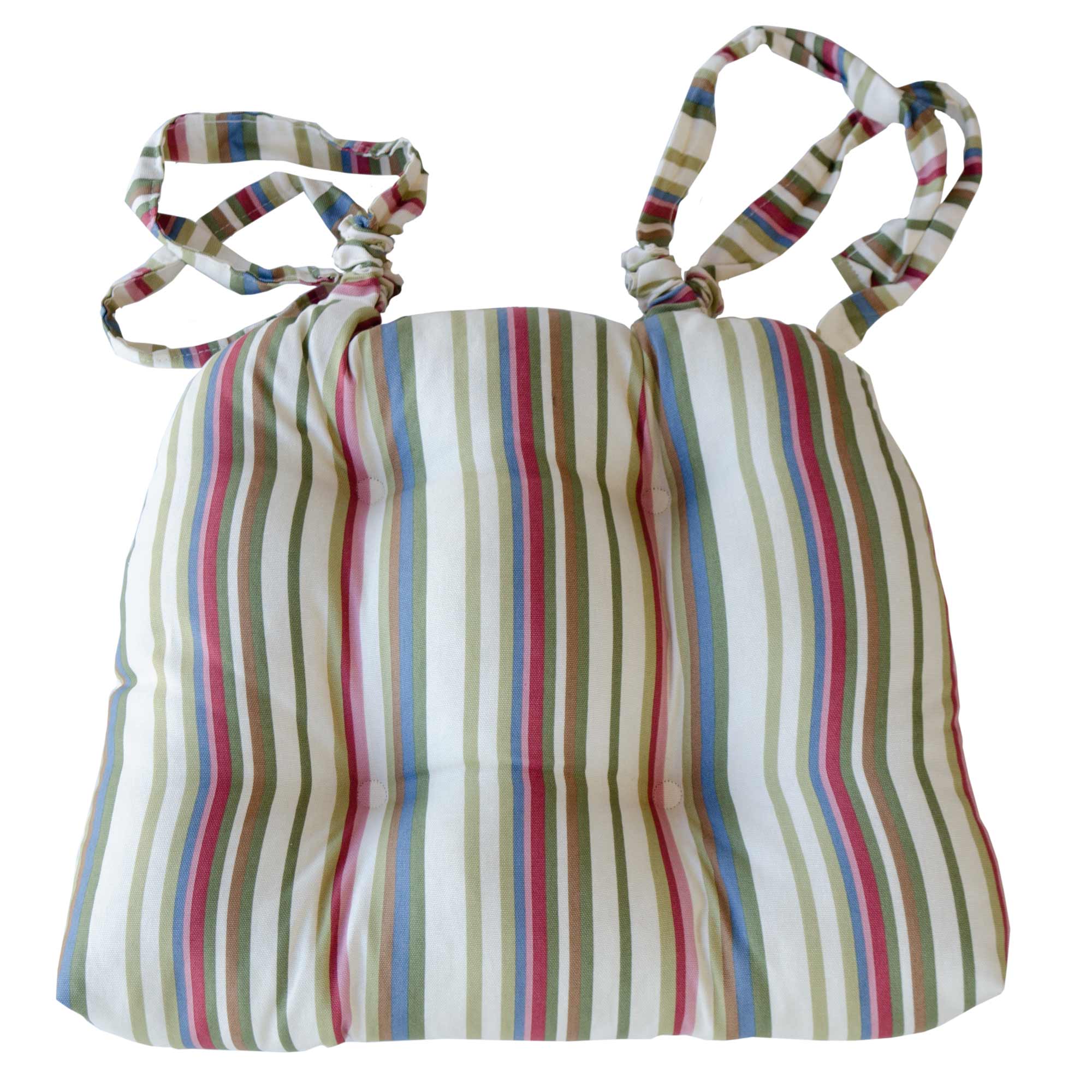 Pastel Harmony Stripe Chair Pad - Pack of 4 to be used with the hillhouse and Virginia tabletop collections