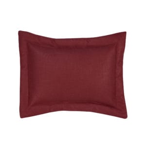 Melanie Breakfast Pillow - Red Linen