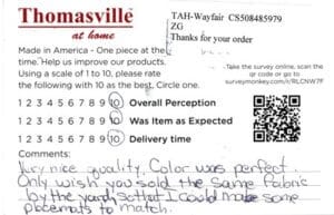 Debra Roxbury VT FV7070 Survey Card