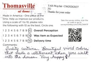 Denise Bradenton FL GFV3640 Survey Card