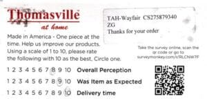 Eunice Cerritos CA EMP3150 FV3150 Survey Card