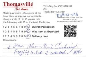 Faye Princeton WV D35112-CRB 2 Survey Card