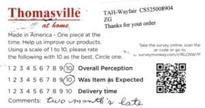 Frances Largo FL EMP7345 Survey Card