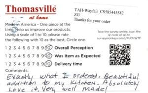 Gracie Freeport TX FV7535 Survey Card