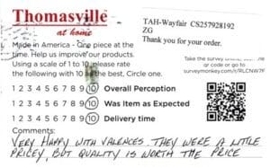 Janet Myrtle Beach SC WVAL7150 Survey Card