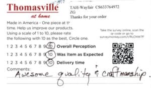 Joan Boston MA EMP7535 FV7535 Survey Card