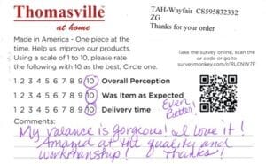 Karen Somersworth NH WVAL7510 Survey Card