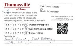 Mary Davidsonville MD BK7535 SK7535 VAL7535 Survey Card