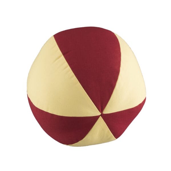 In the Sea Beach Ball Pillow - Red and Yellow