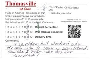 Roni Savannah GA D35112-CRB 2 Survey Card