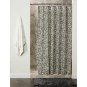 Bouvier Black Shower Curtain - Leaf