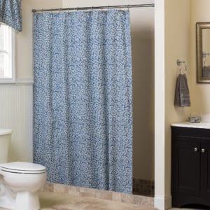 Bouvier Blue Shower Curtain - Leaf