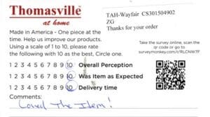 Sheila Blaine ME D35112-NBK Survey Card