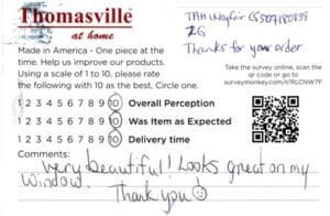 Shelly Bishop CA EMP7535 Survey Card