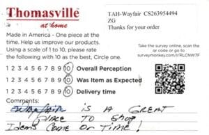 Sherry Duluth MN D35112-NBK Survey Card