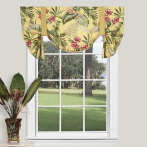 Fern Gully Yellow Tie Up Valance