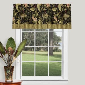 Tahitian Sunset Straight Valance with Band