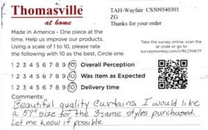 William Port Jervis NY TUP7510 EMP7510 Survey Card