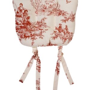 Bouvier Red - Toile Chair Pad - Pack of 4
