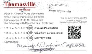 Marsha Mentor OH 4PK-CP-HHM Survey Card