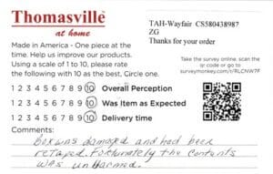 Nancy West Bloomfield MI 4PK-CP-CBT Survey Card