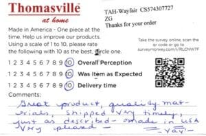 Susan Liberty NC CSQ7100 Survey Card