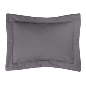 Izmir Solid Grey Breakfast Pillow