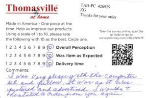 Kay Hixson TN CSKL7500 BO7500-24 Survey Card