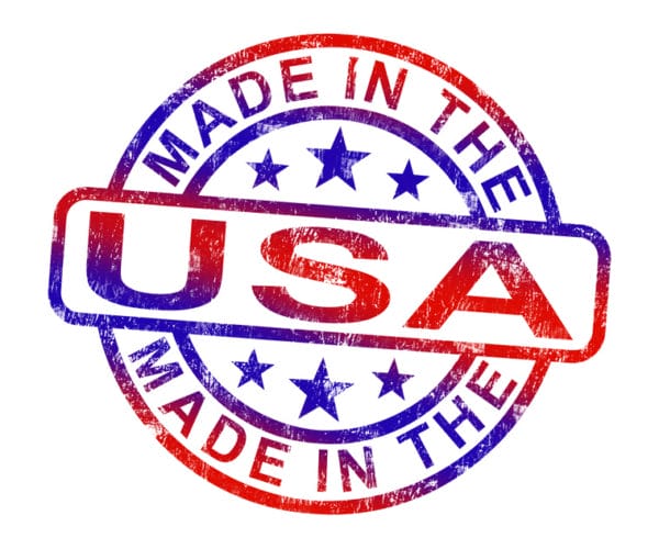 Made In USA Stamp Shows American Products Or Produce