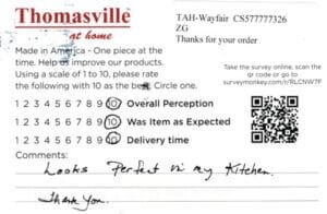 Diane Coal City IL WVAL7555 Survey Card