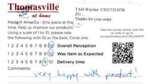 Dianne Taunton MA WVAL7555 Survey Card