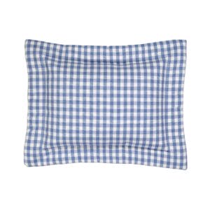 Virginia Blue and white check breakfast pillow image