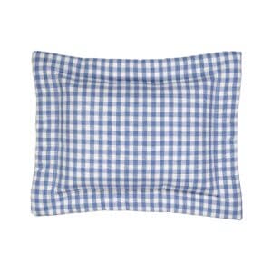 Virginia Blue and white check breakfast pillow image