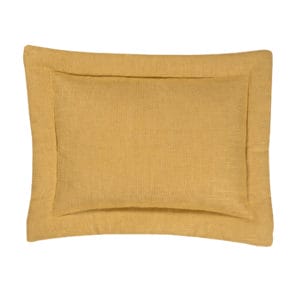 Kahlee Yellow Linen Breakfast Pillow