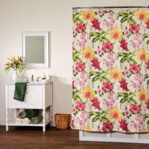 Shower curtain with matching 2024 window curtain