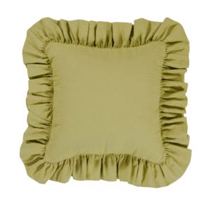 Kahlee Solid Green Square Pillow