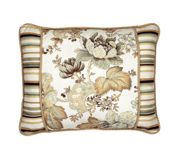 Pontoise Breakfast Pillow with Accent Bands