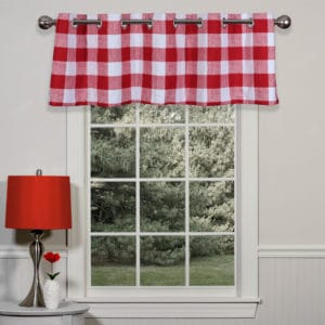 Anderson Red Grommet Valance