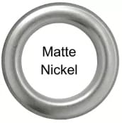 Matted nickel Grommet