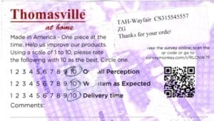 Cheryl Moorhead MN SK3150 Survey Card