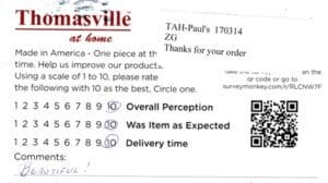 Phyllis Marco Island FL SK7505 Survey Card