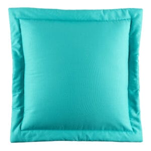 In the Sea Solid Blue Euro Sham Image